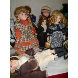 7 collectors dolls