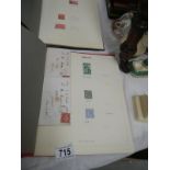 A collection of stamps including Penny Reds