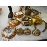 A mixed lot including horse brasses,