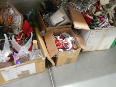 A quantity of Christmas decorations and items
