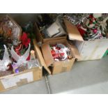 A quantity of Christmas decorations and items