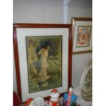 A small framed and glazed picture of Bears in a Nursery