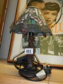 A Tiffany style table lamp