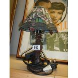 A Tiffany style table lamp