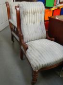 A grandfather and grandmother chair