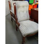 A grandfather and grandmother chair