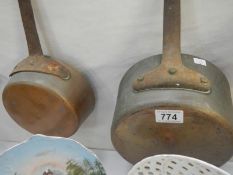 Two heavy based saucepans