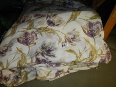 A pair of large Laura Ashley floral curtains with large 8 ft drop