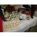 A quantity of china items including tea and coffee set