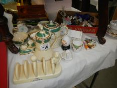 A quantity of china items including tea and coffee set