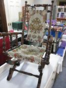 A fine child's Victorian American rocking chair