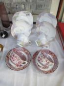 2 Wellington China trios and other cups and saucers
