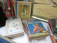 A collection of vintage childrens annuals etc