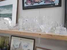 A quantity of crystal and glassware