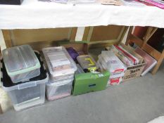 A large quantity of craft items