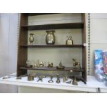 A good collection of brassware and brass items