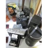 A quantity of cameras and accessories including Zenith,