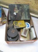 An interesting collection of old tins