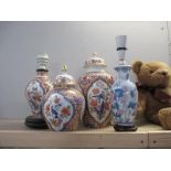 4 Oriental style vases,