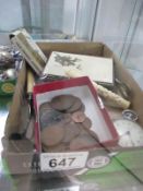 A mixed lot including coins,