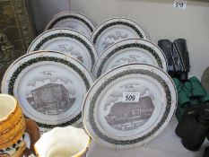 6 collectors plates featuring Tealby,
