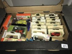 A collection of model vehicles including Lledo, Matchbox etc. Approx.