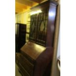 A Victorian mahogany bureau book case.