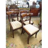 A set of 4 dining chairs.