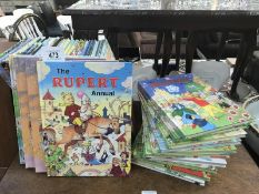 35 Rupert The Bear annuals from 1980's through to 2010's including some duplicates