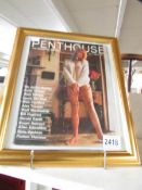 A Penthouse magazine, volume 1, number 1, signed by Ben Guccions (unverified, no certificate).