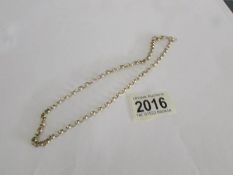 A 9ct gold neck chain, approximately 11 grams.