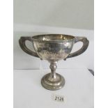 A silver trophy engraved 'Kingston Sable Challenge Bowl' (hall marked London 1868,