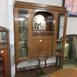 A good quality Edwardian mahogany inlaid display cabinet.