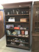 A Victorian mahogany book case with adjustable shelves ****Condition report****