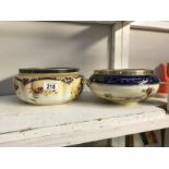 A George Jones bowl and a Noritake bowl