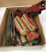A tinplate Lionel O gauge Mickey Mouse stoker and train set A/F