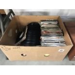 A box of 45 rpm records