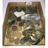 A large quantity of GB coinage including George III cartwheel penny,