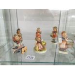 6 Goebel Hummel figurines.
