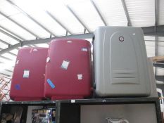 3 large suitcases