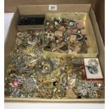 A box of costume jewellery