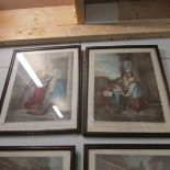 13 framed and glazed old Cries of London prints.