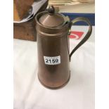 A WAS Benson arts and crafts copper hot water jug