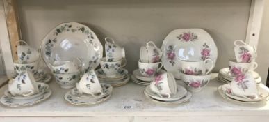 A Colclough tea set and a Duchess tea set