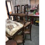 A set of 4 1930's dining chairs