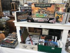 A large collection of Warhammer, figures, sets, cases,
