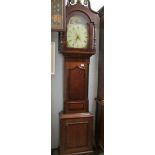 A 30 hour painted dial Grandfather clock.