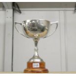 A large silver trophy 'The Lonsdale Trophy, The People,