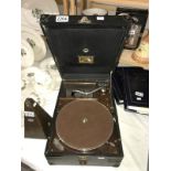 A HMV gramophone (no handle)