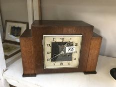 A Haller mantle clock, art deco style,